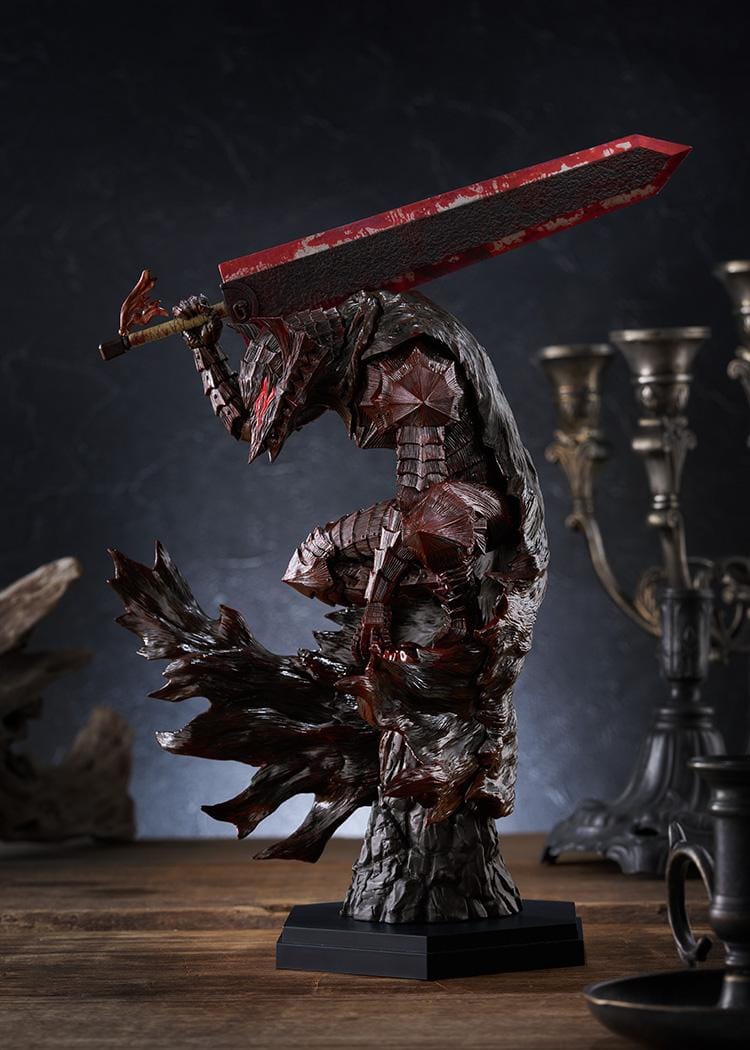 Berserk POP UP PARADE Guts Berserker Armor Bloody Paint Ver. L Size figure wielding the Dragon Slayer sword
