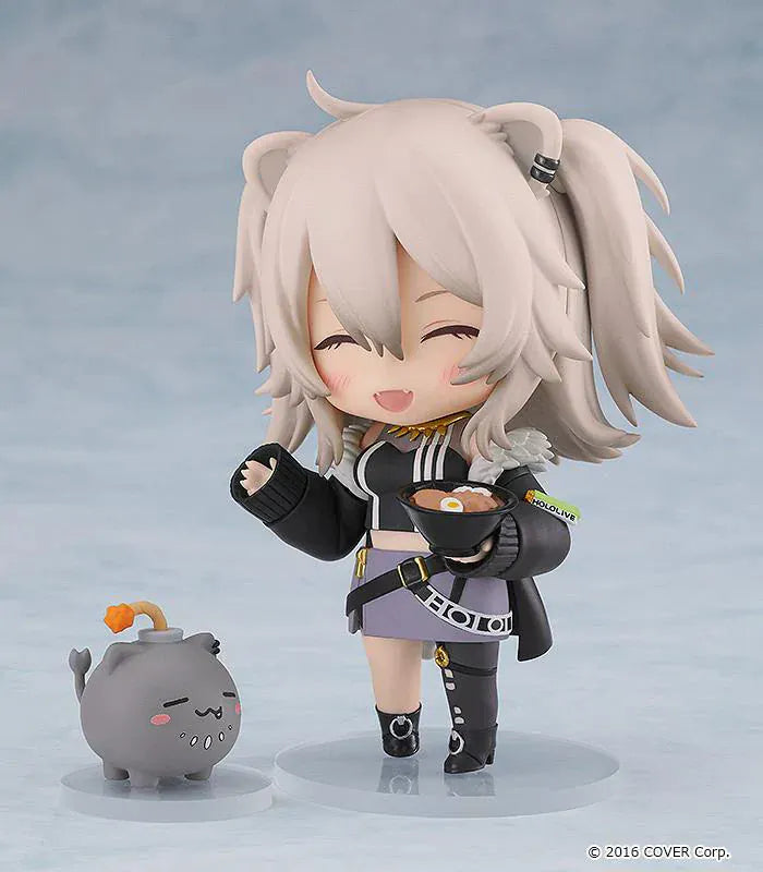 Hololive Nendoroid No.2114 Shishiro Botan re-run chibi figure in gamer outfit with fluffy twin-tail hair and black jacket