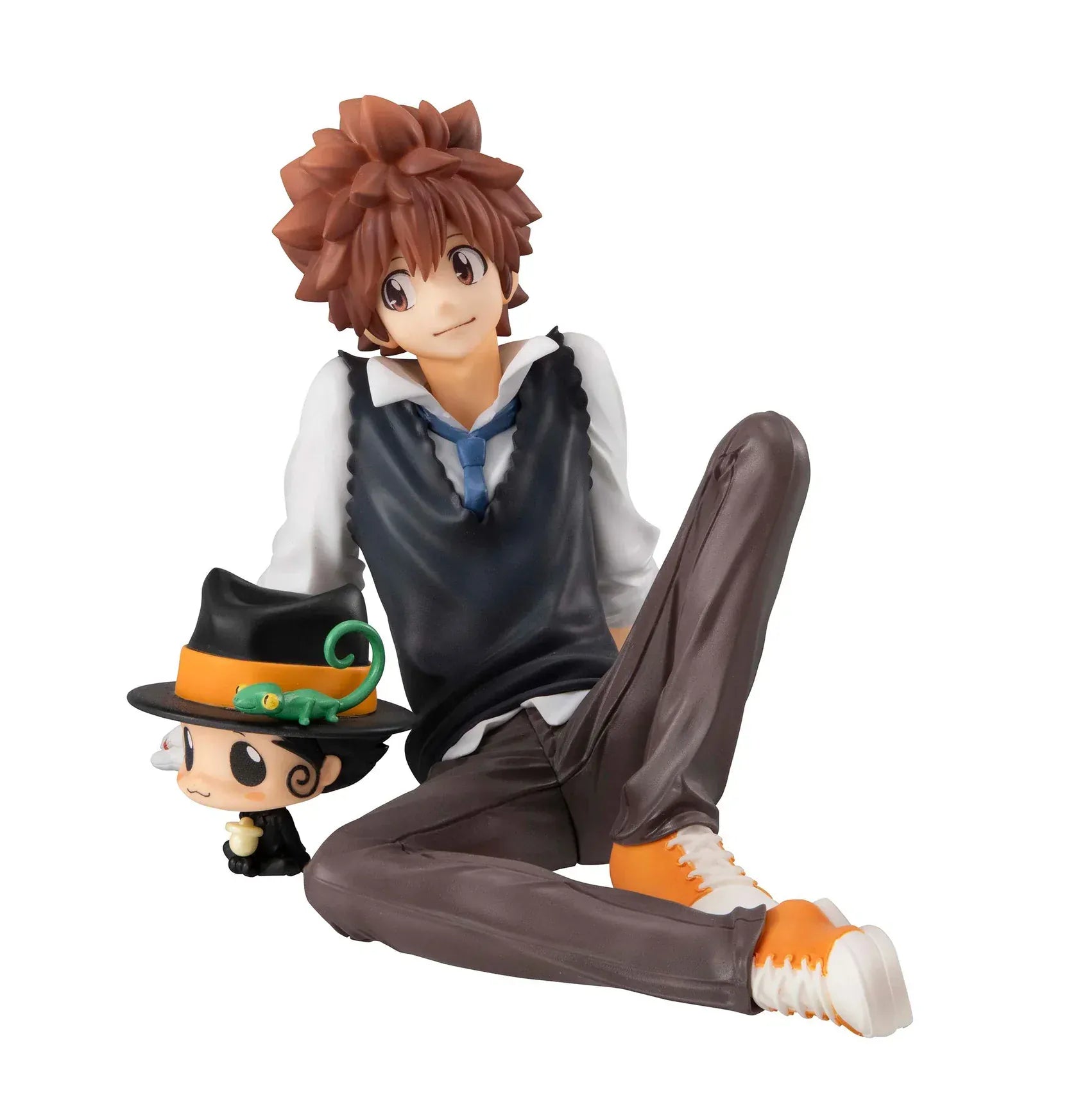 “Katekyo Hitman Reborn G.E.M. Series Tsuna and Hibari Set anime figure collectible with Reborn and Hibird”