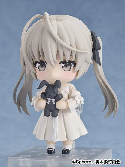 Yosuga no Sora Nendoroid Sora Kasugano figure wearing a white dress and holding a black rabbit plush