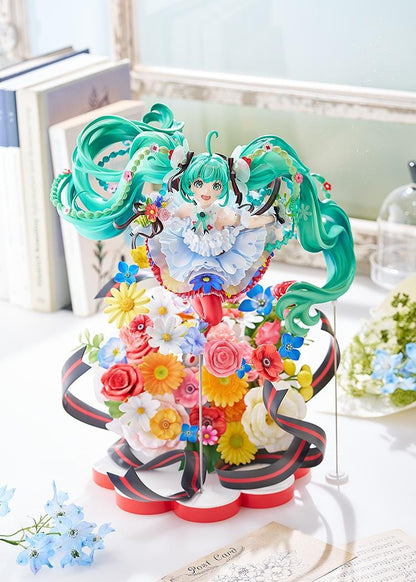 Vocaloid Character Vocal Series 01 Hatsune Miku Japan Live Tour 2025 Blooming 1/7 Scale Figure surrounded by colorful flowers