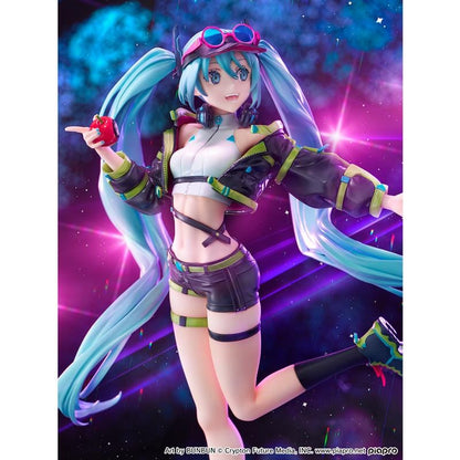 Vocaloid Hatsune Miku Digital Stars 2024 Ver. 1/7 Scale Figure in green and black streetwear with twin-tails and headphones