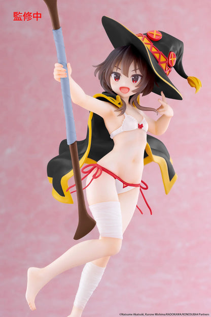 Megumin swimwear coreful figure holding staff KonoSuba anime collectible