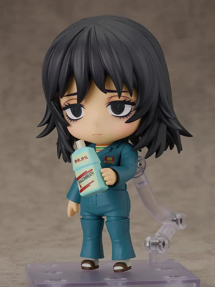 Mouthwashing Nendoroid No.2884 Anya in teal outfit with expressive thoughtful pose