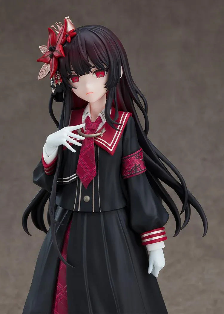 Magical Girl Witch Trials POP UP PARADE L Size Hiro Nikaido figure with flowing black hair and gothic-inspired outfit