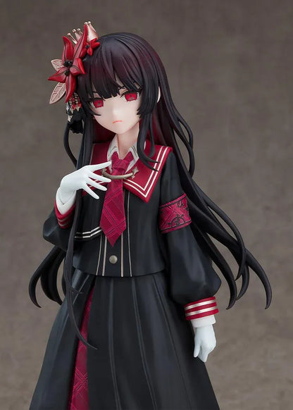 Magical Girl Witch Trials POP UP PARADE L Size Hiro Nikaido figure with flowing black hair and gothic-inspired outfit