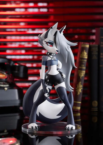 Helluva Boss POP UP PARADE Loona L Size figure wearing her black outfit and spiked collar in a confident standing pose.