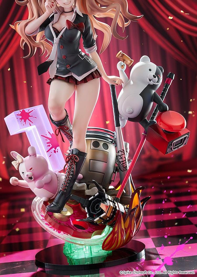 Danganronpa 15th Anniversary 1/7 scale Junko Enoshima figure with Monokuma and detailed diorama base