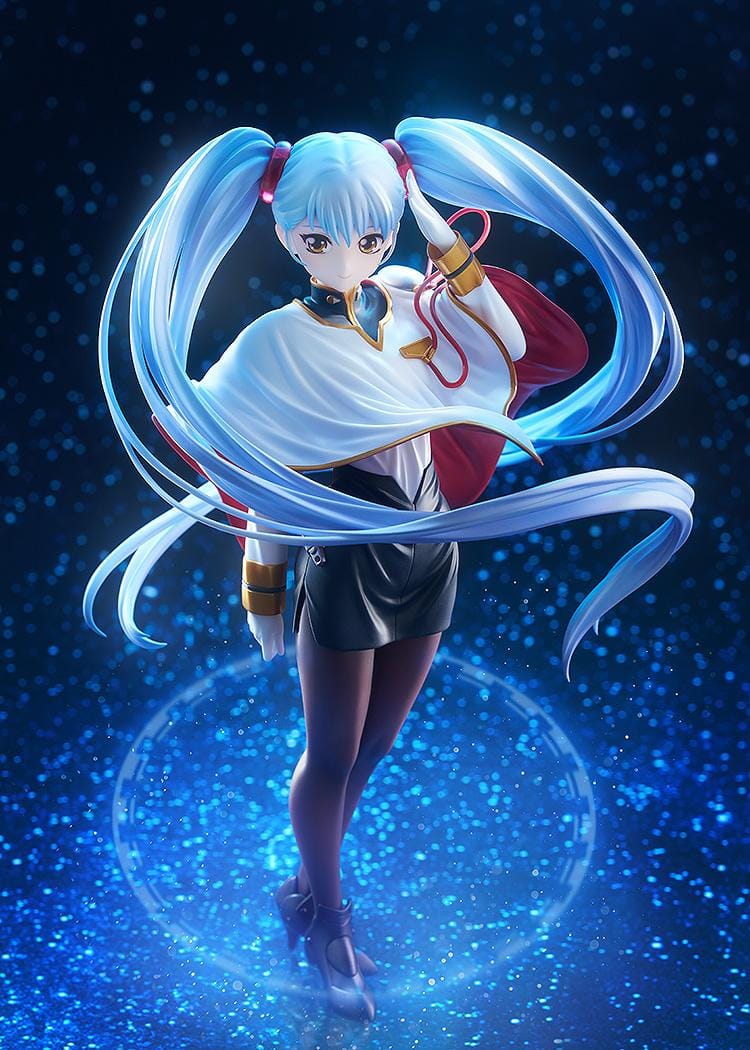 Martian Successor Nadesico Prince of Darkness Ruri Hoshino 1/7 scale figure with long blue twin-tails and white cape.