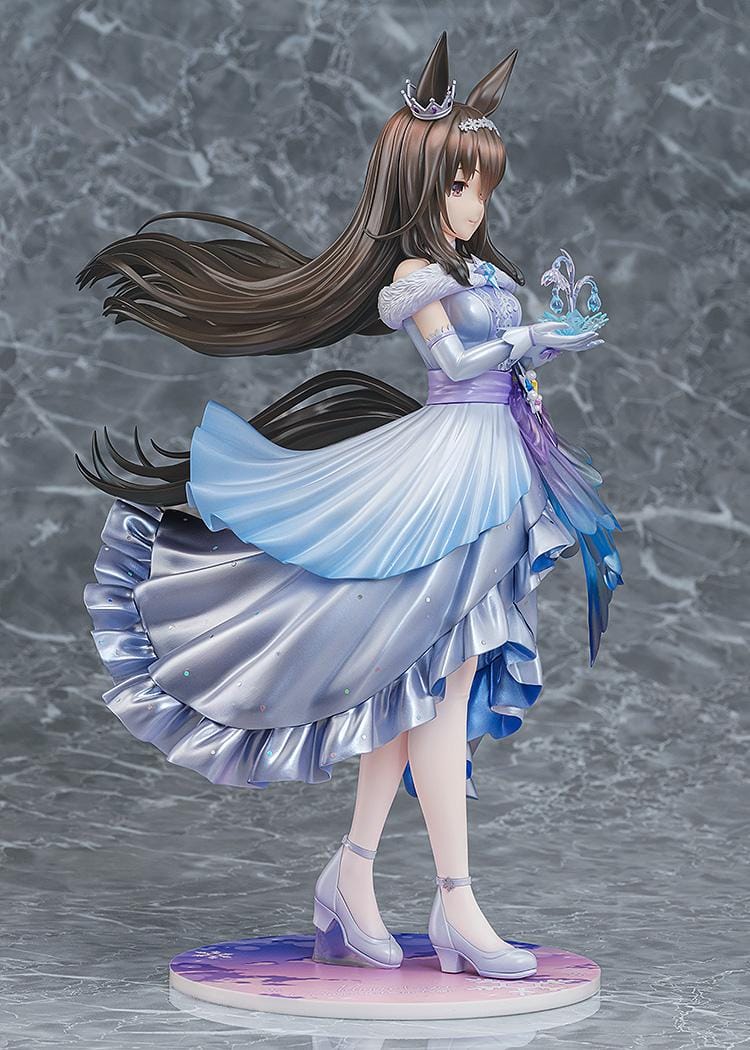 Umamusume Pretty Derby Glacialis Vega Admire Vega 1/7 scale figure wearing elegant blue silver and lavender gown