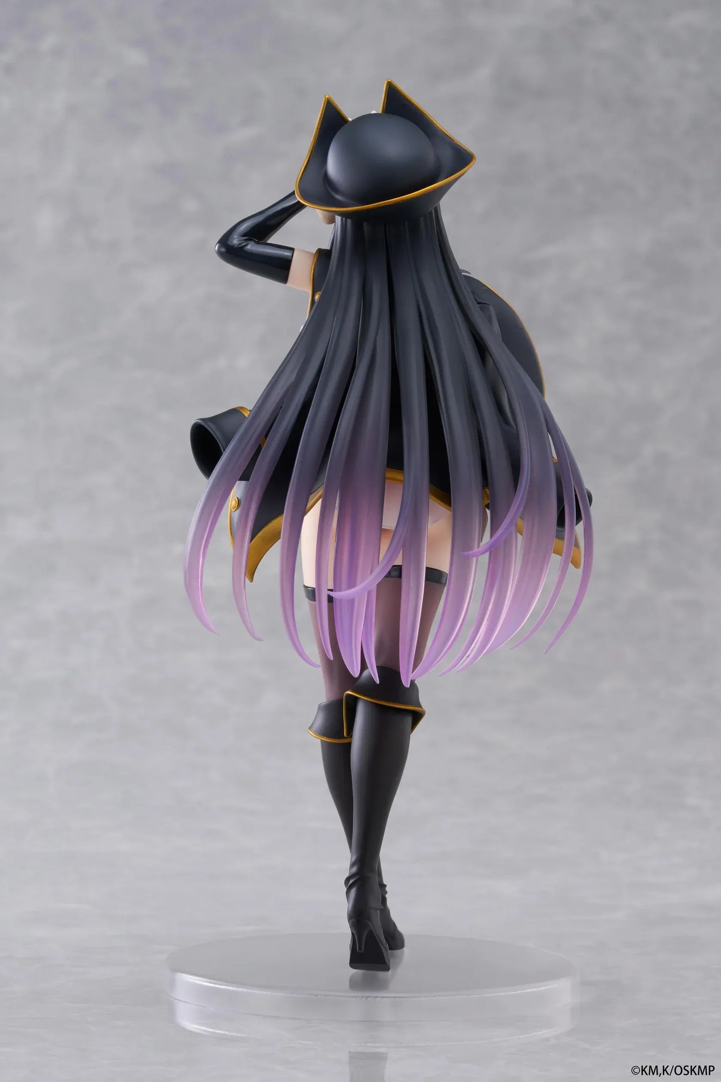 Overlord Albedo Pirate Ver Coreful Figure featuring Albedo in a pirate-inspired outfit with captain hat, cape, black boots, and long flowing hair