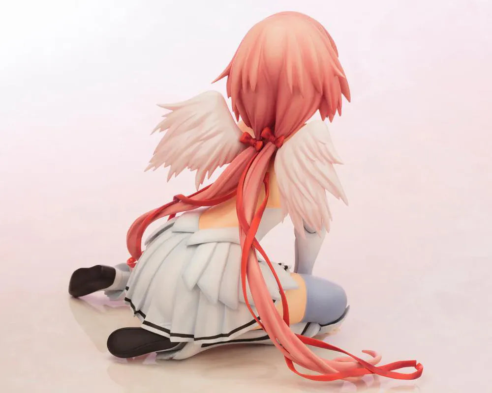 Heaven's Lost Property Final The Movie Eternally My Master Ikaros 1/6 Scale Figure featuring Ikaros seated with pink hair, angel wings, ribbon details, and character-inspired outfit.