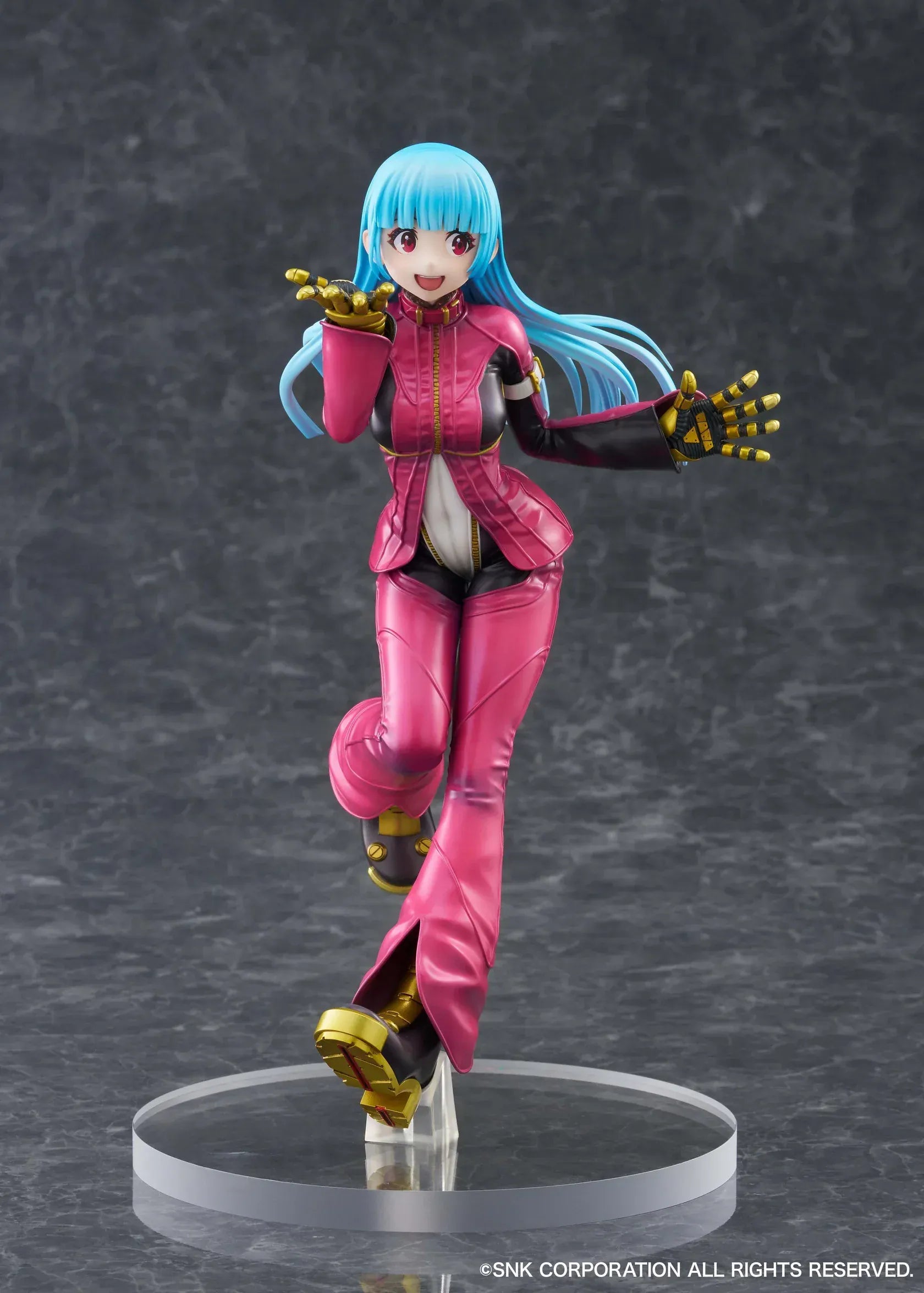 Kula Diamond The King of Fighters XV limited edition 1/7 scale figure in pink battle outfit with dynamic pose