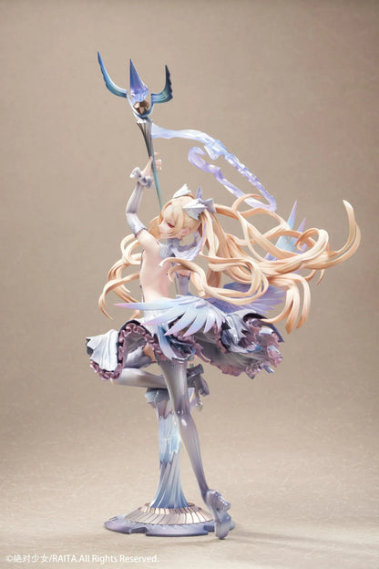 Zettai Junpaku Mahou Shoujo Kotone Sasaki 1/7 scale figure holding staff with flowing hair and magical effects