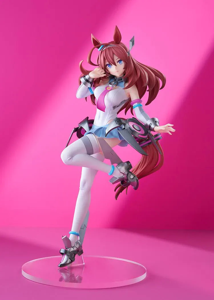 Umamusume Pretty Derby POP UP PARADE SP Mihono Bourbon figure wearing a futuristic racing outfit in a dynamic pose.