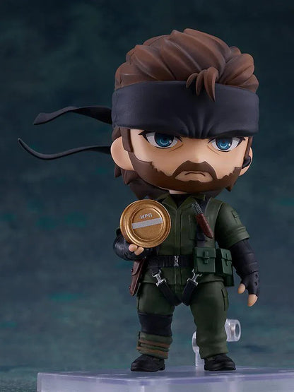 Metal Gear Solid Delta Snake Eater Nendoroid Naked Snake chibi figure with eyepatch and tactical gear