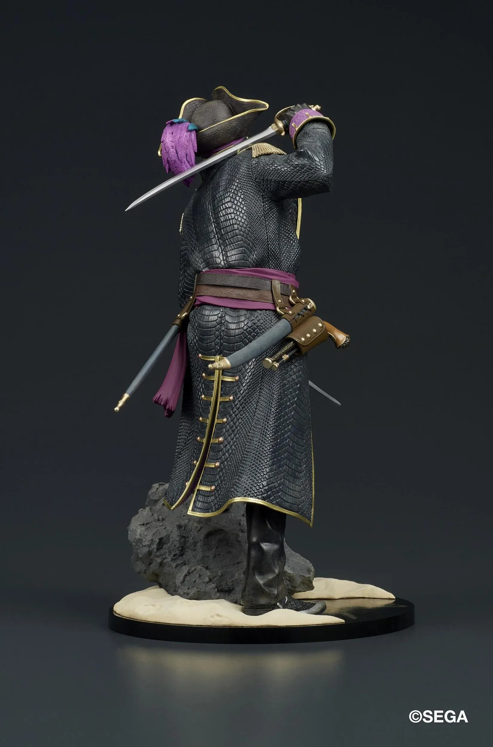 Like a Dragon Pirate Yakuza in Hawaii DIGSTA Captain Goro Majima figure wearing a detailed pirate captain outfit with cutlass