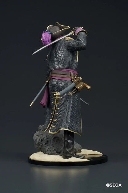Like a Dragon Pirate Yakuza in Hawaii DIGSTA Captain Goro Majima figure wearing a detailed pirate captain outfit with cutlass