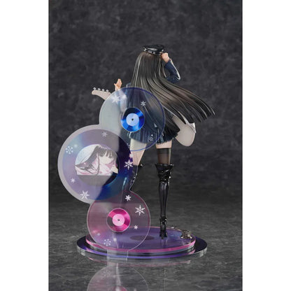 White Album 2 Kazusa Touma Reunion 1/6 Scale Figure with white electric guitar, black boots, music-disc backdrop, and stage-style display base