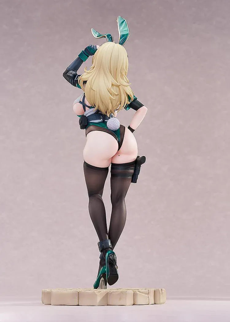 CheLA77 Illustration Bunny Cops_01 1/6 scale figure featuring a blonde bunny police officer in a green-and-white outfit with tactical accessories