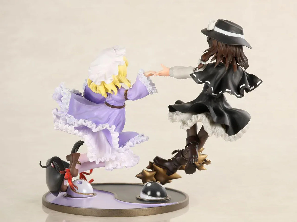 Touhou Project Hifuu Club Renko Usami and Maribel Hearn figure with flowing outfits, gold-colored stars, and red ribbon details on a shared base.