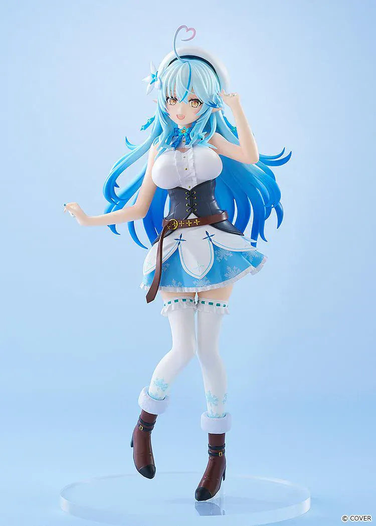 Hololive Production Pop Up Parade Yukihana Lamy figure with blue hair winter themed outfit by Good Smile Company