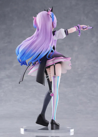 NEEDY GIRL OVERDOSE Purple Lollipop 1/7 scale figure featuring a dynamic pose, gradient purple hair, and a detailed pastel outfit