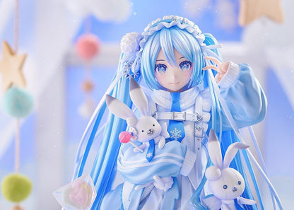 Vocaloid Snow Miku Yukiiro Pop Ver. 1/7 scale figure with pastel winter outfit and bunny accessories