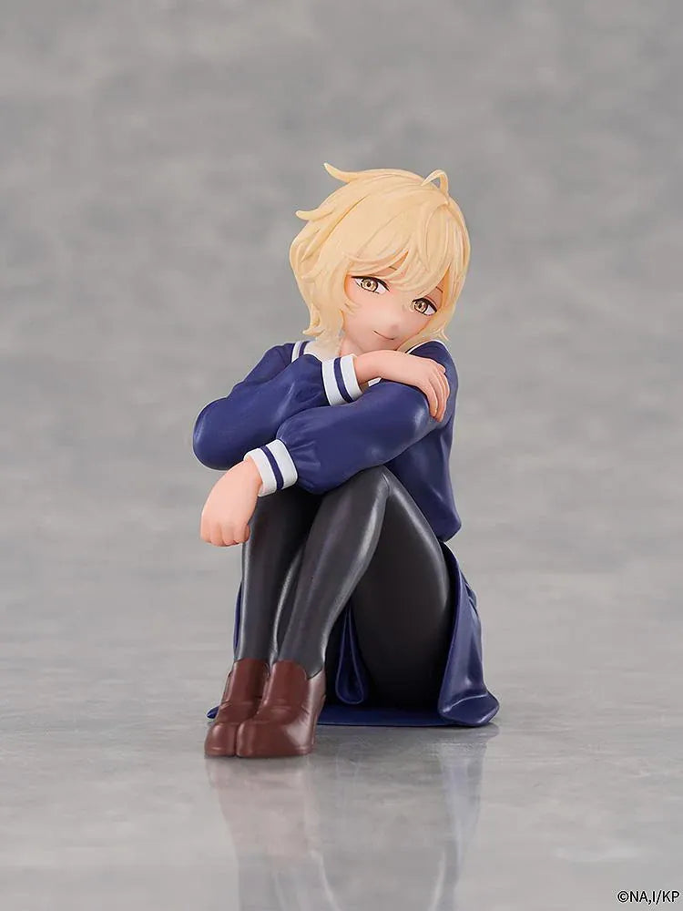Four I Want to Love You Till Your Dying Day CHILLfigg figures in seated poses, wearing navy sailor-style outfits with varied hairstyles.