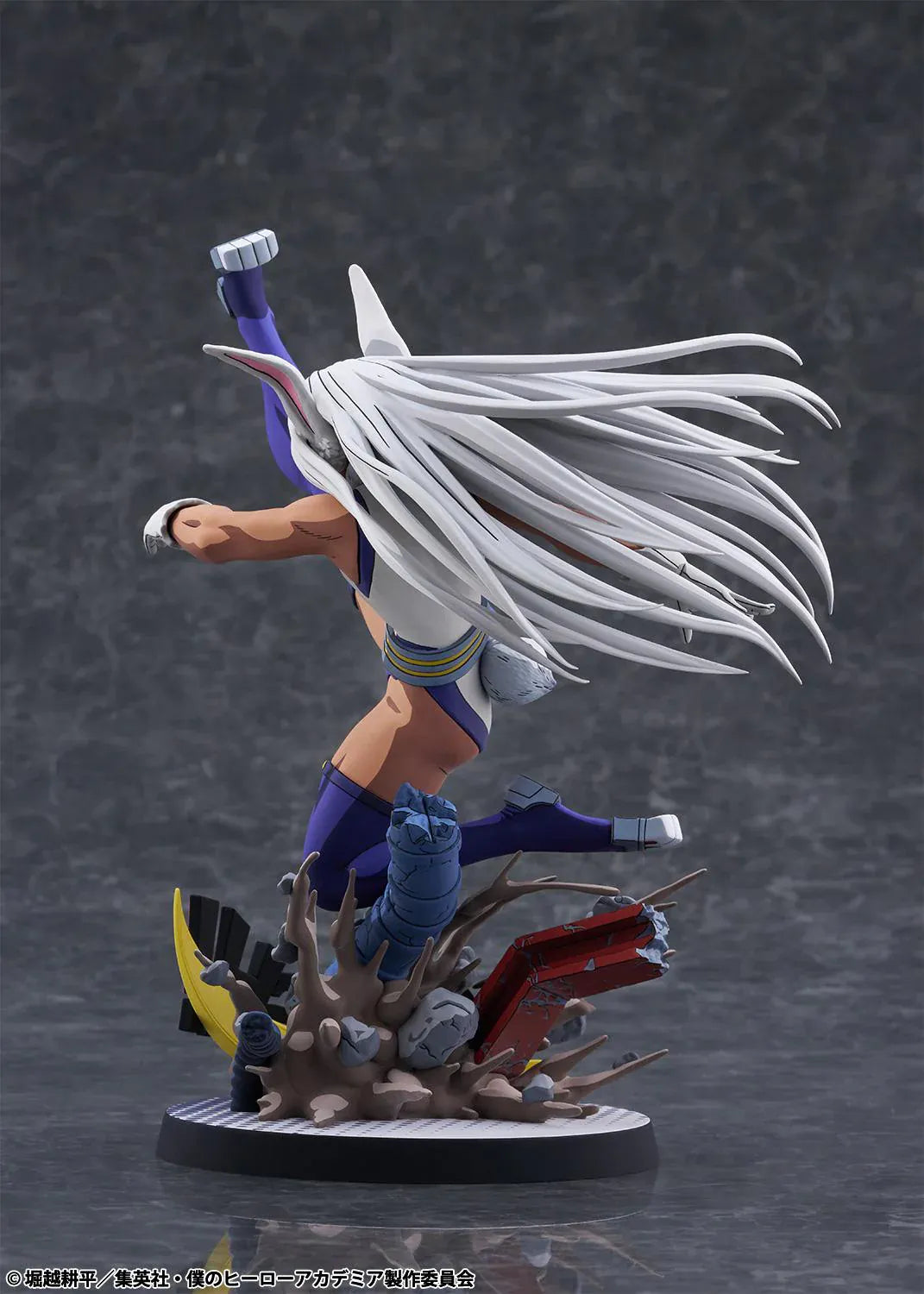Mirko My Hero Academia 1/8 scale figure with dynamic kick pose and 2D shading effect