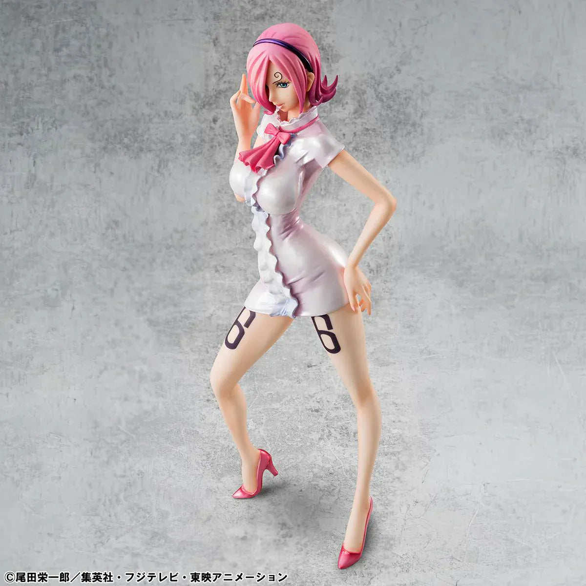 One Piece Portrait of Pirates Vinsmoke Reiju Limited Edition rerun figure wearing white dress with pink heels