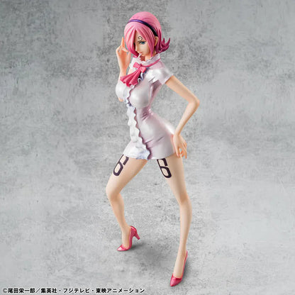 One Piece Portrait of Pirates Vinsmoke Reiju Limited Edition rerun figure wearing white dress with pink heels