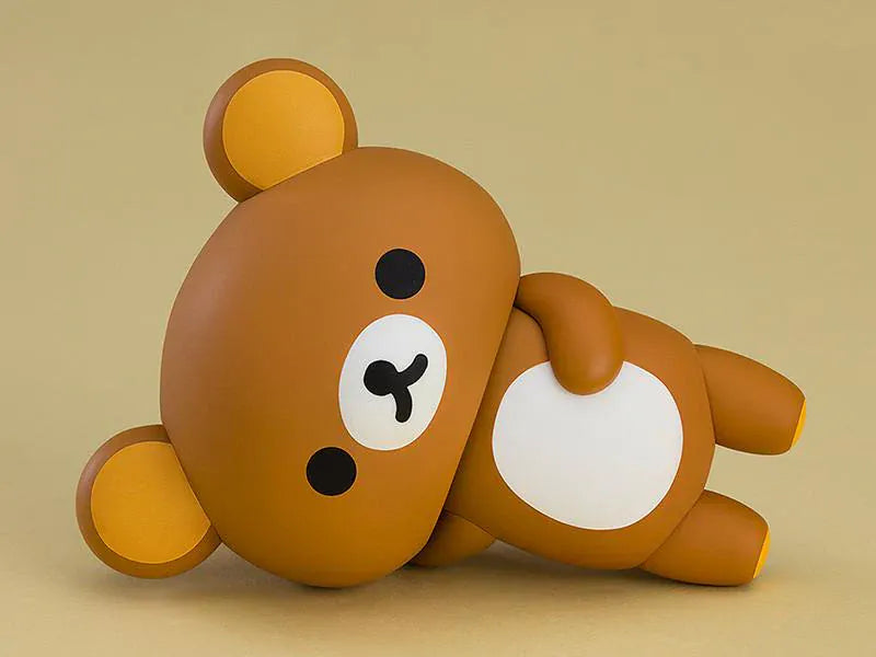 Rilakkuma Nendoroid Rilakkuma Figure Rerelease with classic brown bear design, white belly, and Kiiroitori companion