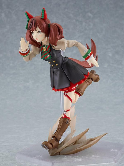Umamusume Pretty Derby figma Nice Nature Figure Rerelease featuring Nice Nature in her black red and green racing outfit