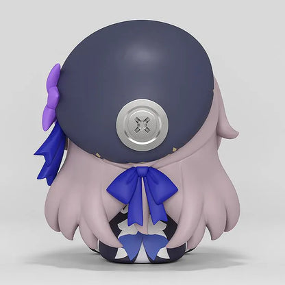 Honkai Star Rail Huggy Good Smile The Herta Figure seated in her signature outfit with purple hair accessories
