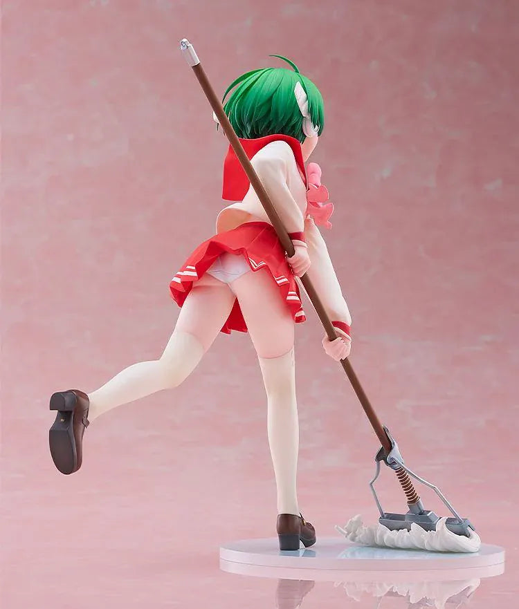 To Heart Multi 1/7 scale figure featuring Multi in her classic school uniform holding a mop in a cheerful cleaning pose