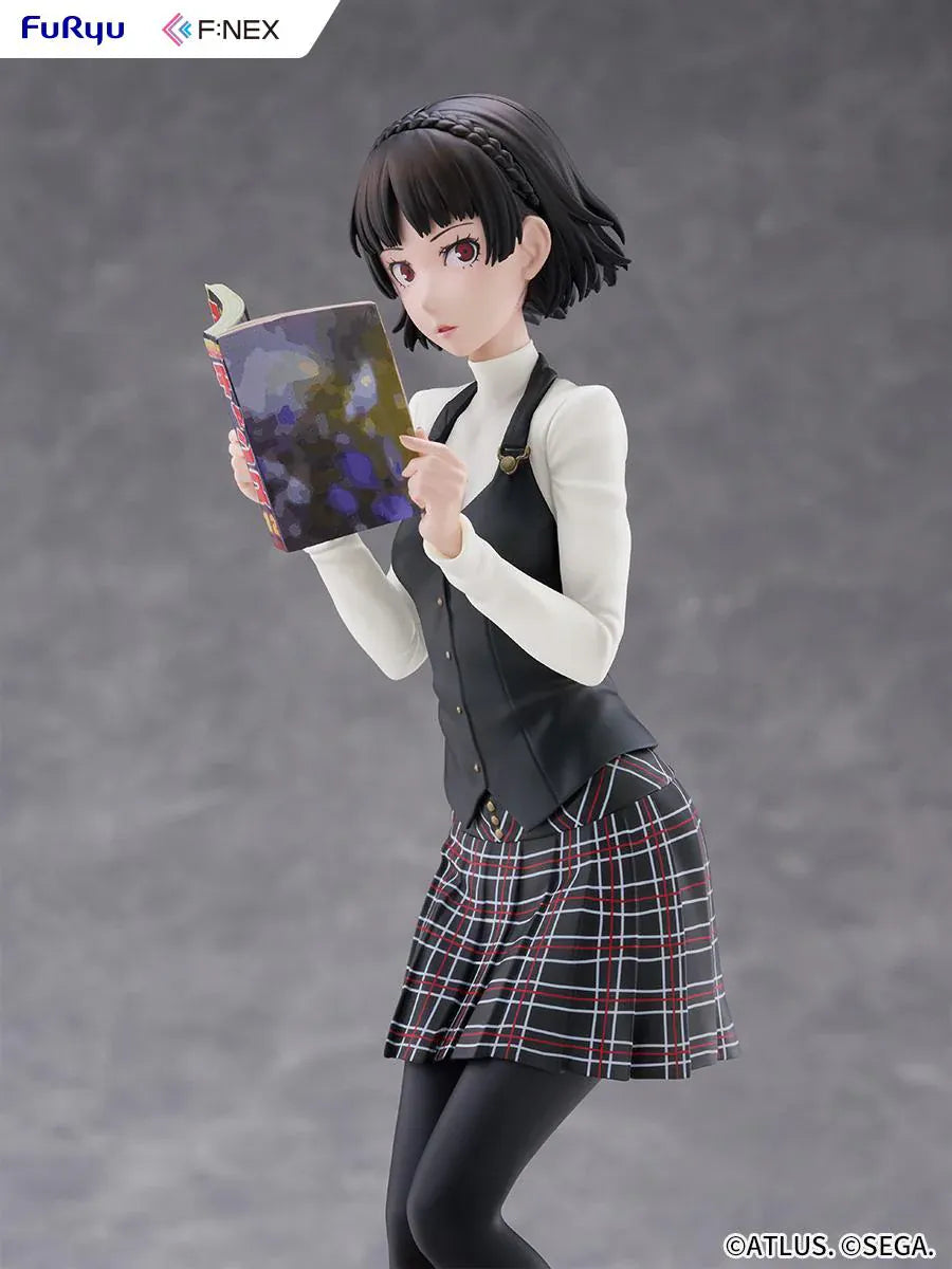Persona 5 Royal Makoto Niijima 1/7 scale figure in her Shujin Academy school uniform reading a book