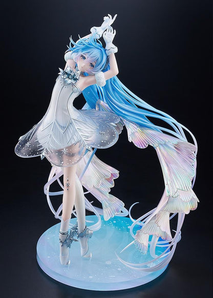 Hatsune Miku G.S. Collection Hatsune Miku Symphony 2025 Sapporo Concert Ver. 1/7 Scale Figure with white outfit, blue twin-tails, and winter-inspired display base