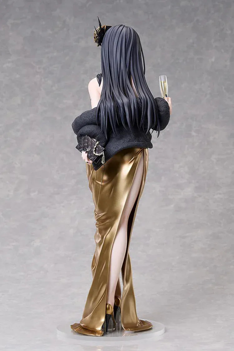 D Killer Wife Secret Party Cleaner 1/4 scale figure in gold dress holding a champagne glass.