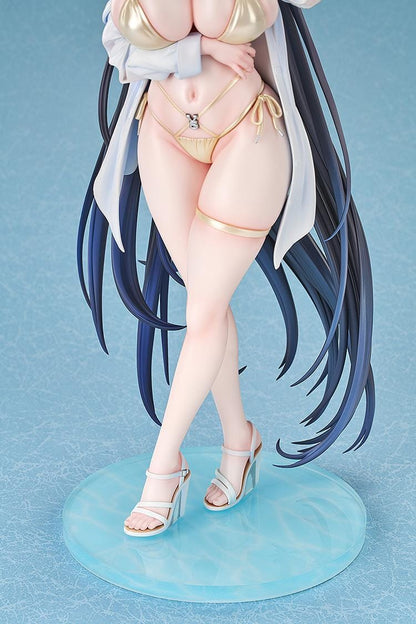 Azur Lane Taihou Nightpool version 1/6 scale figure with long black hair and gold bikini outfit