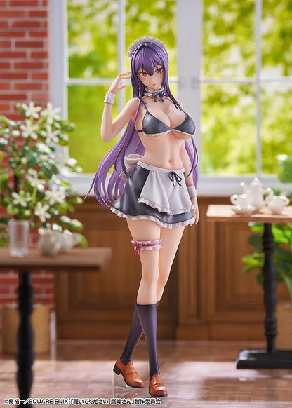 Please Put Them On, Takamine-san Takane Takamine 1/6 Scale Figure featuring Takane with long purple hair, red eyes, maid-inspired outfit, apron details, and elegant display pose.