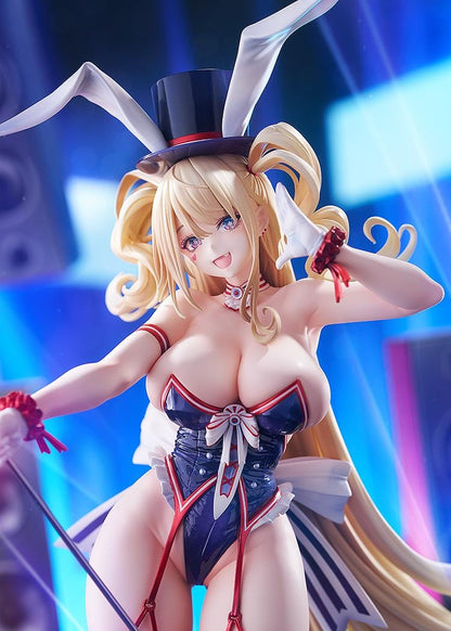 Azur Lane Guam Stage Setting Charmer 1/7 scale figure in bunny stage outfit holding microphone