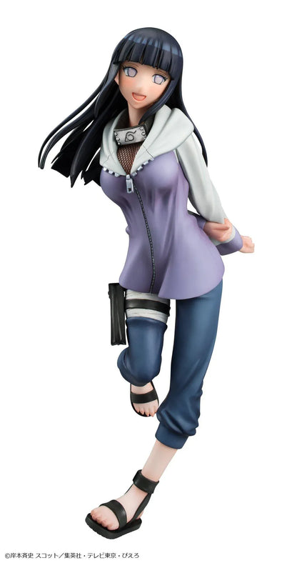 Naruto Shippuden Gals Series Hinata Hyuga figure wearing her lavender shinobi outfit in a graceful pose