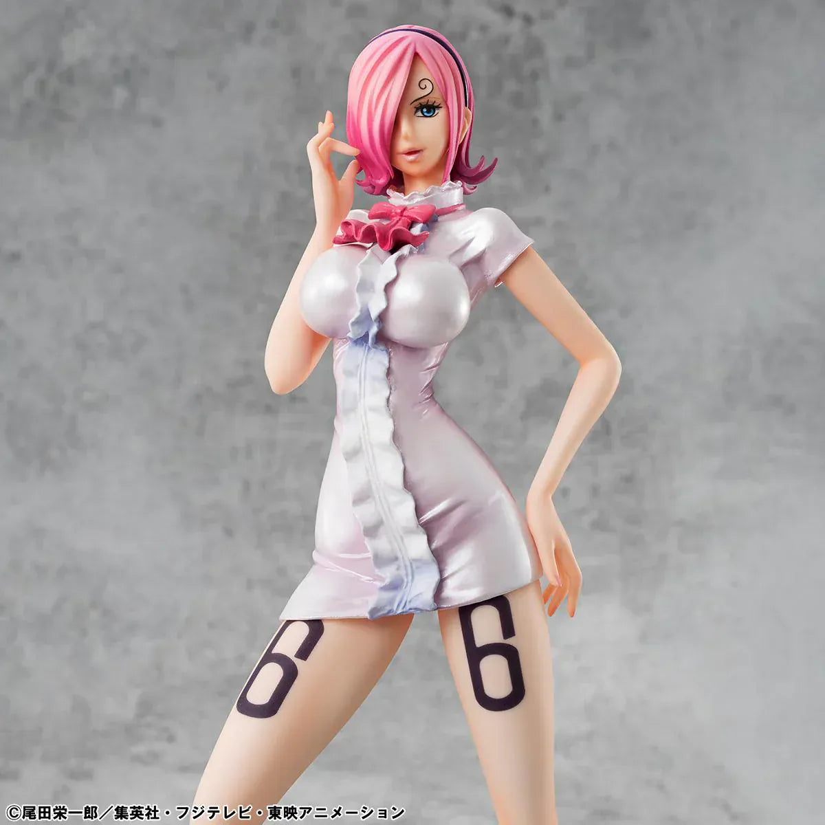 One Piece Portrait of Pirates Vinsmoke Reiju Limited Edition rerun figure wearing white dress with pink heels