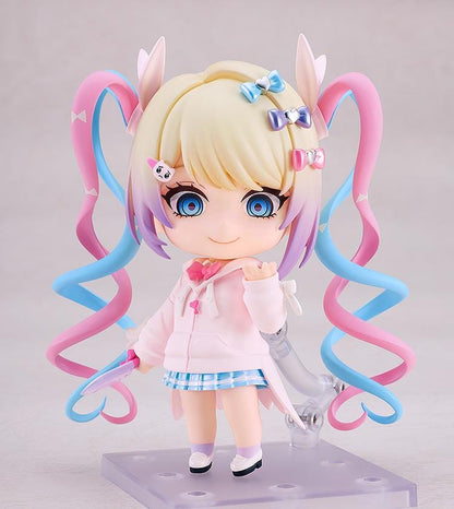 Needy Streamer Overload Nendoroid No.2869 OMGKawaiiAngel (Outing Ver.) figure featuring pastel twin-tails and pink plush accessory