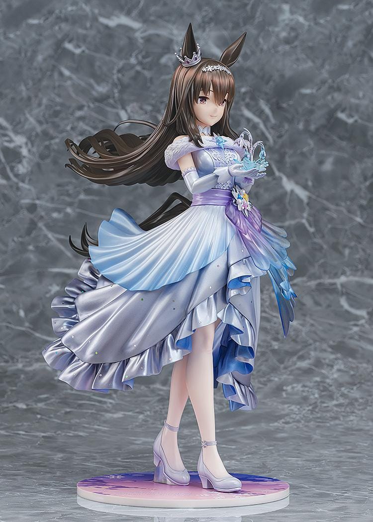 Umamusume Pretty Derby Glacialis Vega Admire Vega 1/7 scale figure wearing elegant blue silver and lavender gown