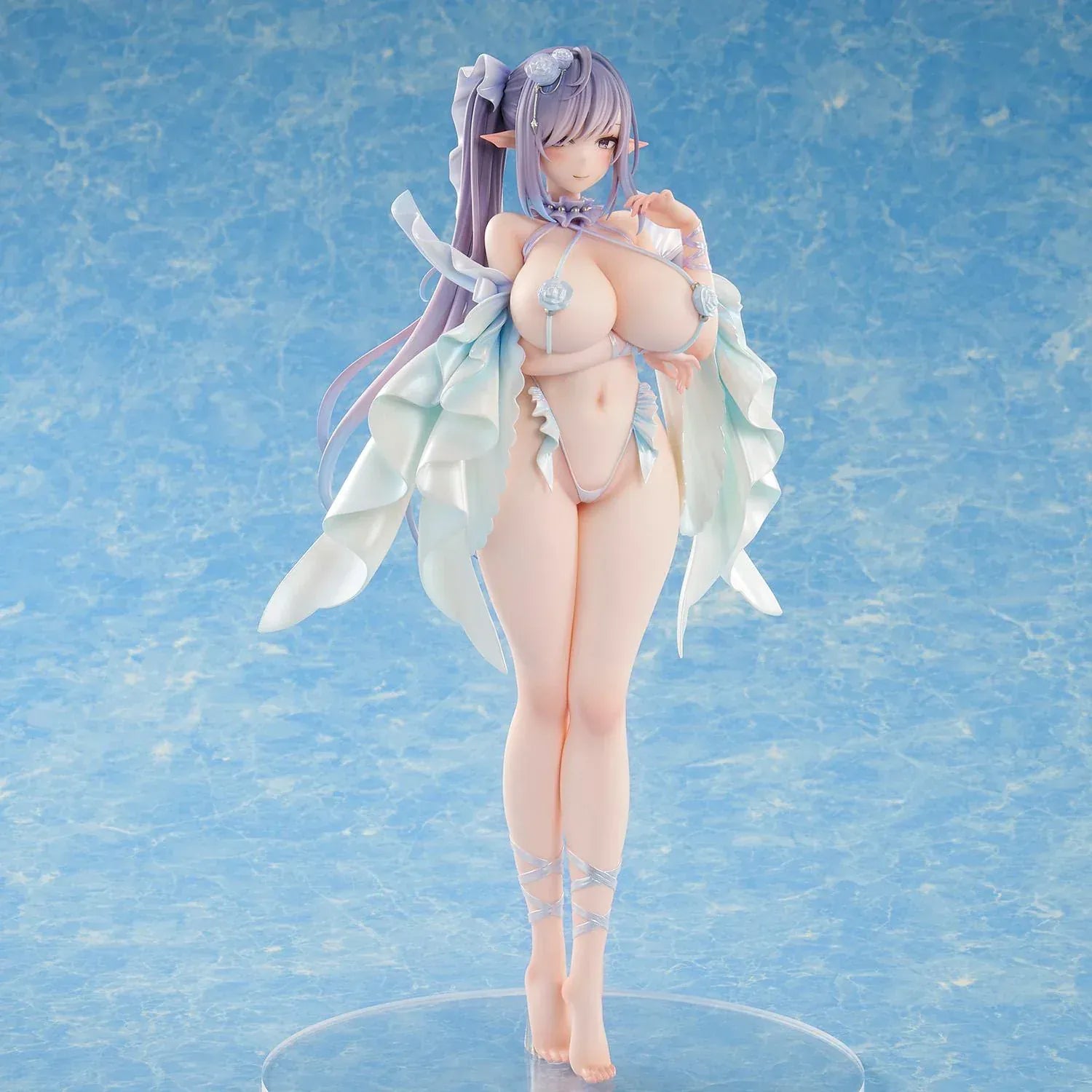 Sorana Niiro Gekka Bijin original illustration figure with flowing translucent fabric and elegant pose