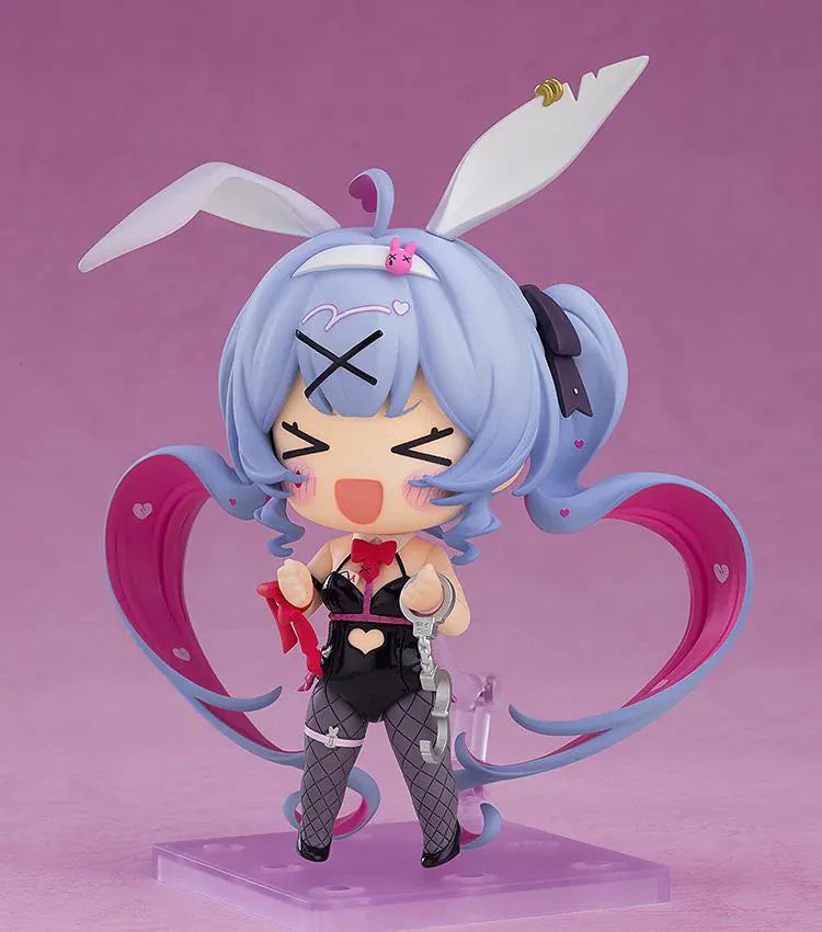 Hatsune Miku Nendoroid Rabbit Hole Ver figure rerelease featuring Miku with bunny ears, blue twin tails, black and pink outfit, and bunny accessory