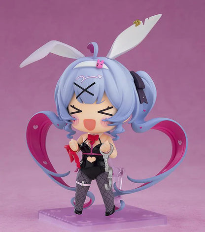 Hatsune Miku Nendoroid Rabbit Hole Ver figure rerelease featuring Miku with bunny ears, blue twin tails, black and pink outfit, and bunny accessory