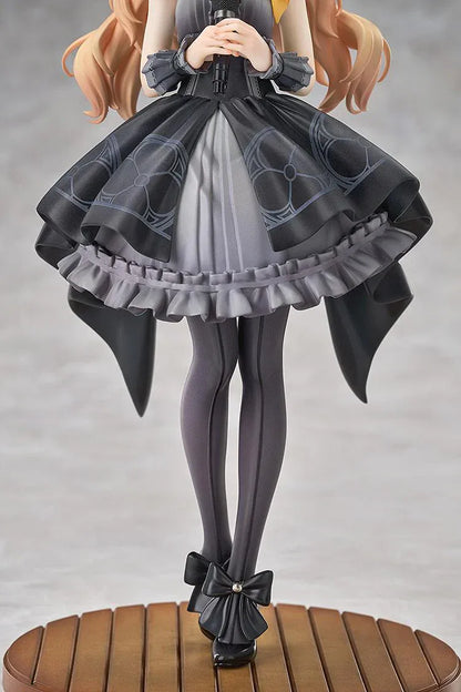 Blue Archive Mari Idol Memorial Lobby Ver 1/7 scale figure holding microphone in black dress